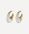 Alexis Bittar 14ct Gold-plated Liquid Lucite Puffy Hoop Earrings