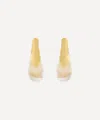 Alexis Bittar 14ct Gold-plated Luminous Lucite Arched Drop Earrings