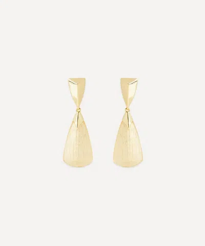 Alexis Bittar 14ct Gold-plated Luminous Lucite Armor Drop Earrings