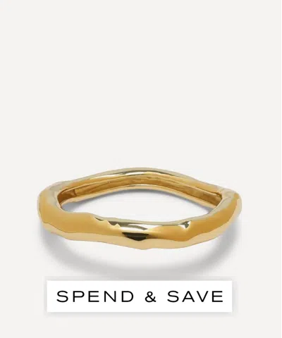 Alexis Bittar 14ct Gold-plated Small Molten Bangle Bracelet
