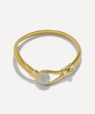 Alexis Bittar 14ct Gold-plated Solanales Crystal Pebble Collar Necklace