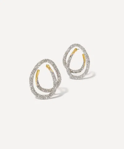 Alexis Bittar 14ct Gold-plated Solanales Crystal Spiral Earrings