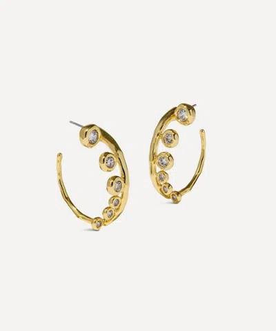 Alexis Bittar 14ct Gold-plated Asterales Orb Hoop Earrings