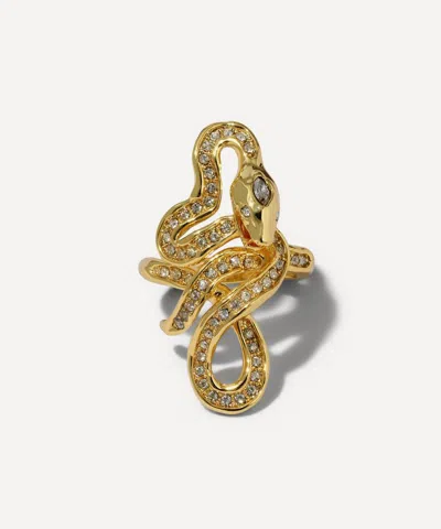 Alexis Bittar 14ct Gold-plated Serpent Coiled Ring