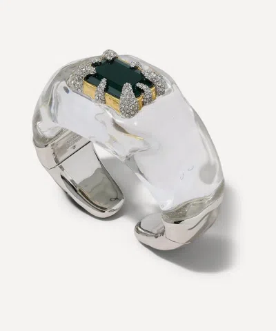 Alexis Bittar 14ct Gold-plated Silverlake Lucite Baguette Hinge Cuff Bracelet