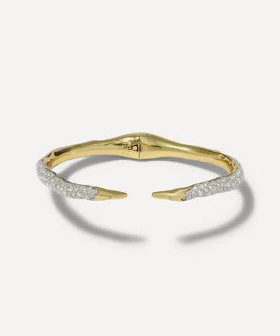 Alexis Bittar 14ct Gold-plated Solanales Crystal Spear Hinge Bracelet