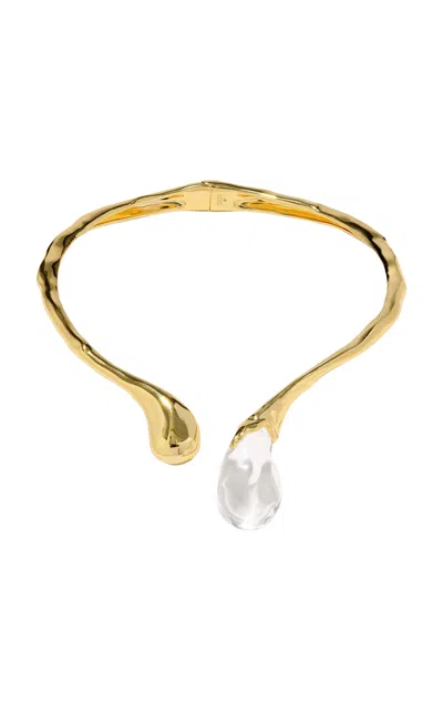 Alexis Bittar Womens Lucite Sprout 14ct Yellow Gold-plated Brass Collar