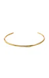 Alexis Bittar 14k Gold-plated Thin Collar Necklace In Gold