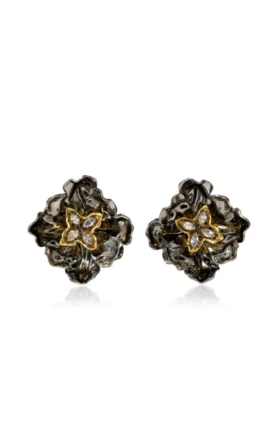 Alexis Bittar 14k Gold-plated Crystal Earrings In Metallic