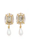 Alexis Bittar 14k Gold-plated Lucite Pearl Earrings In Gold