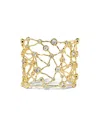 Alexis Bittar Alexis Bitar Asterales Cubic Zirconia Celestial Wide Cuff Bracelet In Gold