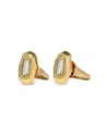 Alexis Bittar Alexis Bitar Faceted Crystal Stud Earrings In Gold