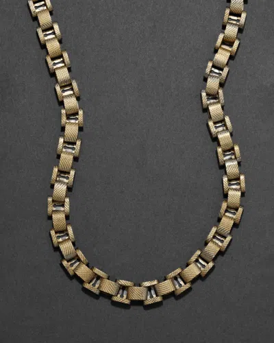 Alexis Bittar Antique 1800s 14k Fill Handmade Venetian Box Chain Necklace In Gold