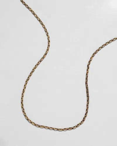 Alexis Bittar Antique Victorian 14k Gold Cable Chain Necklace  | Statement Jewelry From