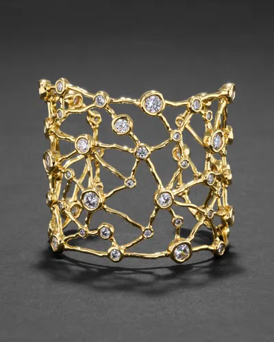 Alexis Bittar Asterales Celestial Wide Cuff Bracelet In Gold
