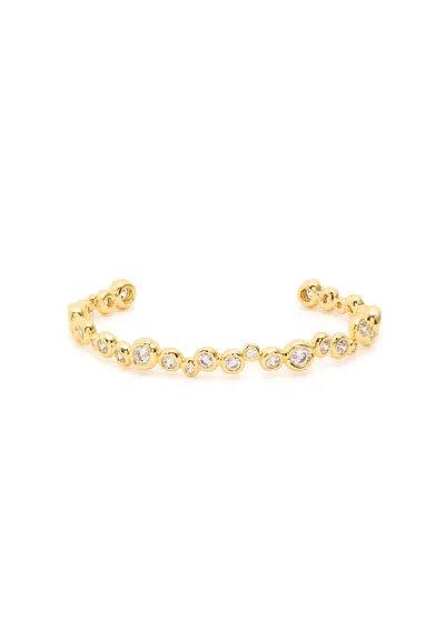 ALEXIS BITTAR ALEXIS BITTAR ASTERALES CRYSTAL-EMBELLISHED 14KT GOLD-PLATED CUFF