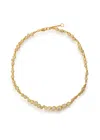 Alexis Bittar Asterales Crystal-embellished 14kt Gold-plated Necklace In Black