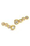 Alexis Bittar Asterales Cubic Zirconia Bar Earrings In Gold