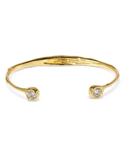 Alexis Bittar Asterales Cubic Zirconia Skinny Cuff Bracelet In Green