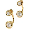 Alexis Bittar Asterales Cubic Zirconia Studs And Jackets Set In Gold