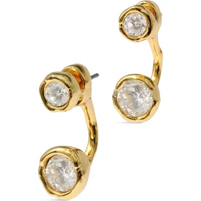 Alexis Bittar Asterales Cubic Zirconia Studs And Jackets Set In Gold