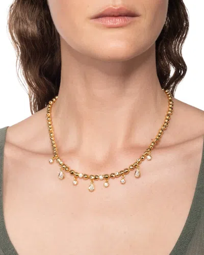 Alexis Bittar Asterales Cz Charm Ball Chain Necklace In Multi