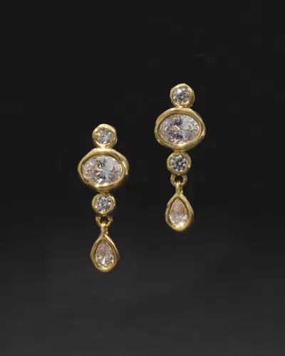 Alexis Bittar Asterales Cz Drop Leverback Earrings In Multi