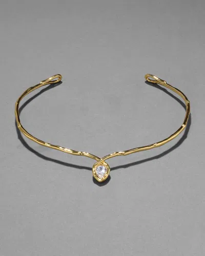 Alexis Bittar Asterales Floating Collar Necklace In Gold