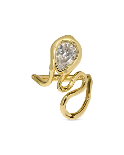 Alexis Bittar Asterales Floating Cubic Zirconia Vine Ring In Metallic
