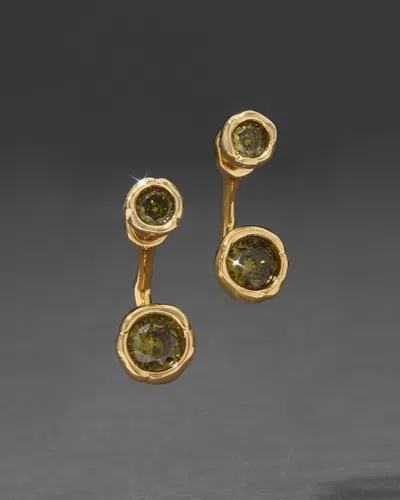 Alexis Bittar Asterales Gold Front Back Earring-