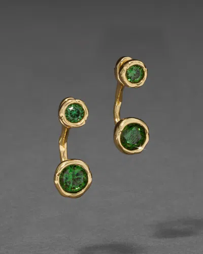 Alexis Bittar Asterales Gold Front Back Earring-