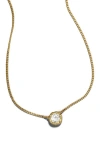 Alexis Bittar Asterales Solitaire Pendant Necklace In Gold