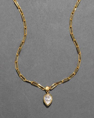 Alexis Bittar Asterales Petite Cz Pendant Necklace In Gold