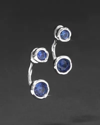 Alexis Bittar Asterales Silver Front Back Earring-