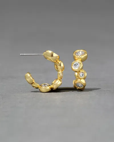 Alexis Bittar Asterales Small Hoop Earrings In Orange