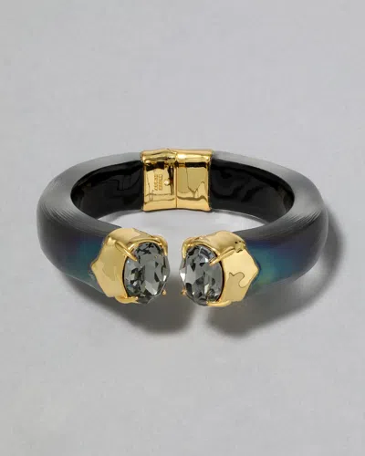 Alexis Bittar Bonbon Crystal Lucite Hinge Bracelet- In Multi