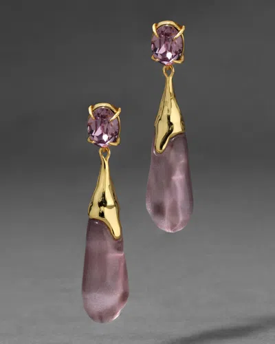 Alexis Bittar Bonbon Crystal Small Teardrop Earring- In Pink