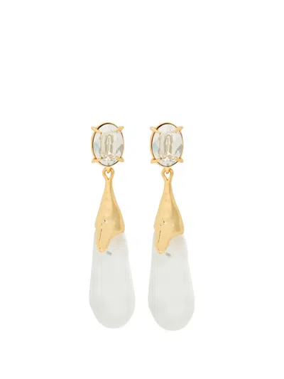 Alexis Bittar Bonbon Crystal-embellished Drop Earrings In Metallic