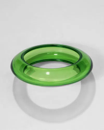 Alexis Bittar Bonbon Lucite Saucer Bangle Bracelet- In Green