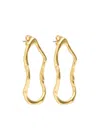 Alexis Bittar Brut 14kt Gold-plated Hoop Earrings In Gold