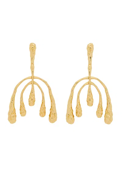Alexis Bittar Brut 14kt Gold-plated Drop Earrings