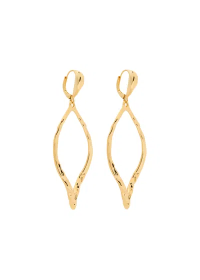 Alexis Bittar Brut 14kt Gold-plated Hoop Earrings
