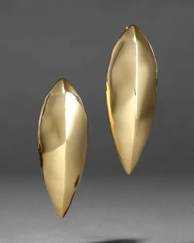 Alexis Bittar Brut Armor Clip Earrings In Gold
