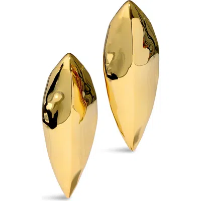 Alexis Bittar Brut Armor Clip-on Earrings In Gold