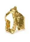 Alexis Bittar Brut Asymmetric 14kt Gold-plated Cuff In Gold