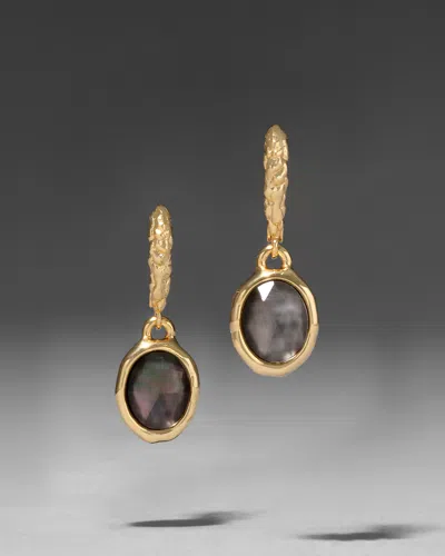 Alexis Bittar Brut Gold Linear Drop Earring-