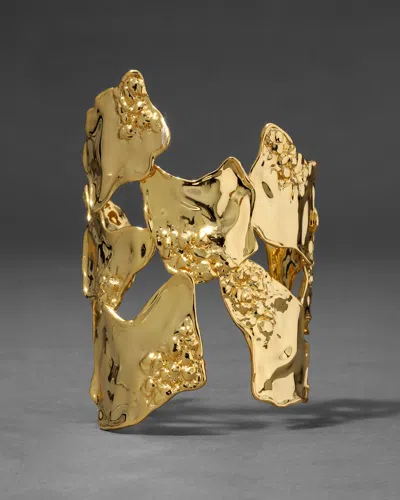 Alexis Bittar Brut Reef Cuff Bracelet In Gold
