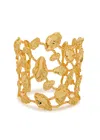 Alexis Bittar Brut Sculpted 14kt Gold-plated Cuff In Gold