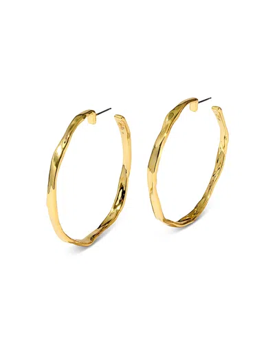 Alexis Bittar Brut Skinny Hoop Earrings In 14k Gold Plated