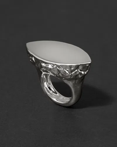 Alexis Bittar Brut Slice Ring In Silver